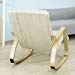 SoBuy Chaise relax, fauteuil à bascule (repose-jambes réglable), fauteuil relax FST16-W (beige).....