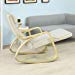 SoBuy Chaise relax, fauteuil à bascule (repose-jambes réglable), fauteuil relax FST16-W (beige).....