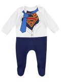 DC Comics Children's Full Pajama Superman Bleu 0-3 mois