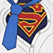DC Comics Children's Full Pajama Superman Bleu 0-3 mois
