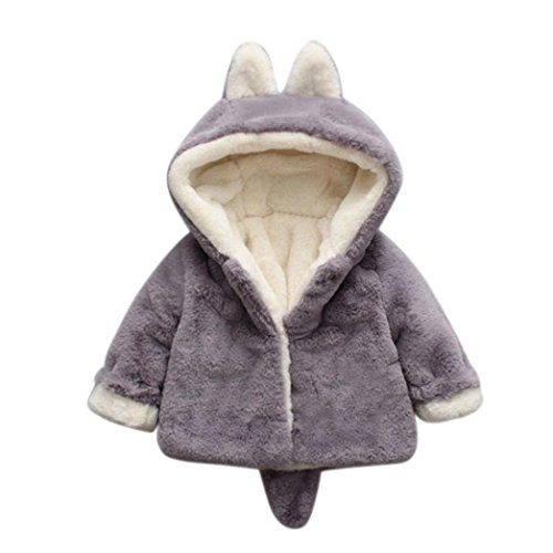 Vêtements bébé, Amlaiworld Bébé garçon fille automne hiver manteau manteau à capuche manteau manteau manteau épais veste vêtements chauds 0-36 mois (Taille : 0-6 mois,....