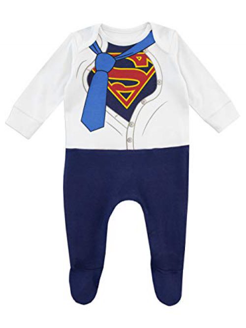 DC Comics Children's Full Pajama Superman Bleu 0-3 mois